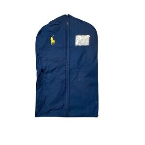 Authentic RALPH LAUREN 38" X 24 Side Zipper Garment Bag Navy Blue Ships